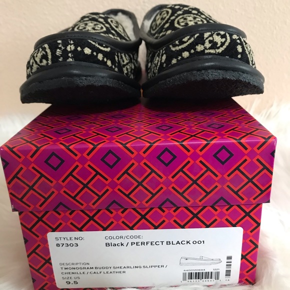 Tory Burch T MONOGRAM BUDDY SHEARLING LOAFER Size 8.5,9,10 - Picture 5 of 16